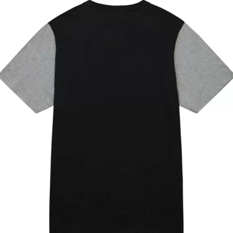 Men Mitchell & Ness T-Shirts & Tops-Color Blocked Ss Tee Pittsburgh Pirates