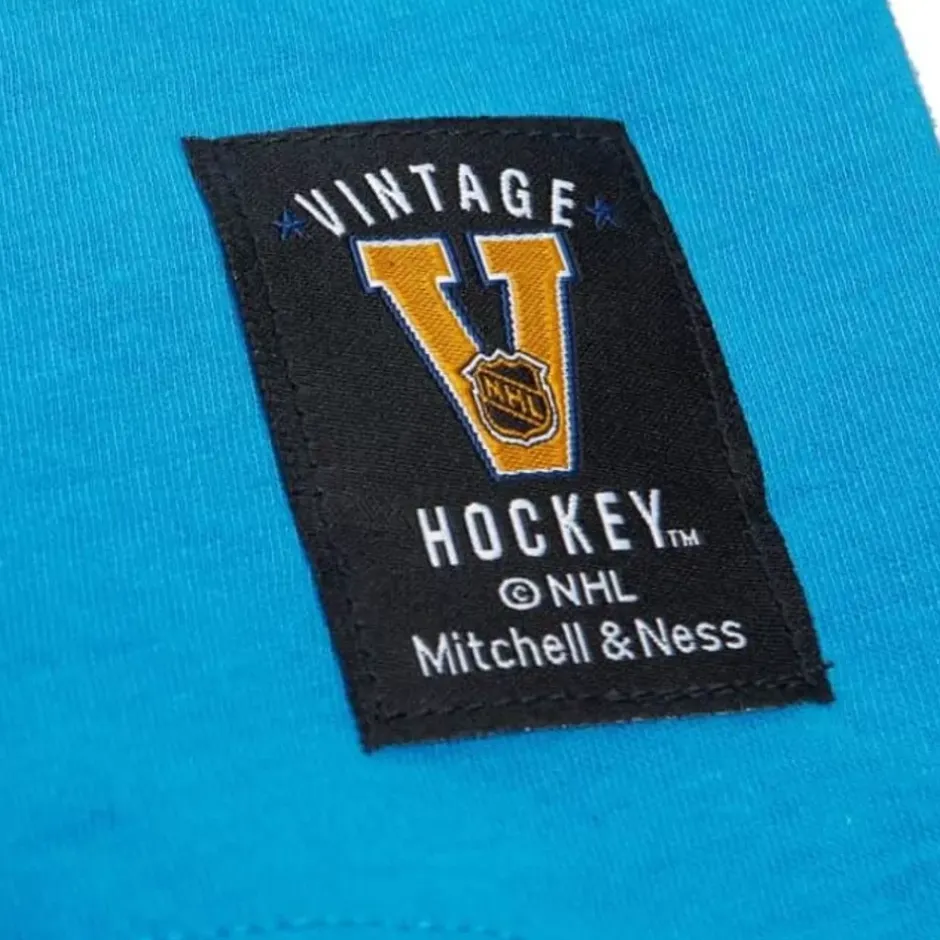 Men Mitchell & Ness T-Shirts & Tops-Color Blocked Ss Tee Quebec Nordiques