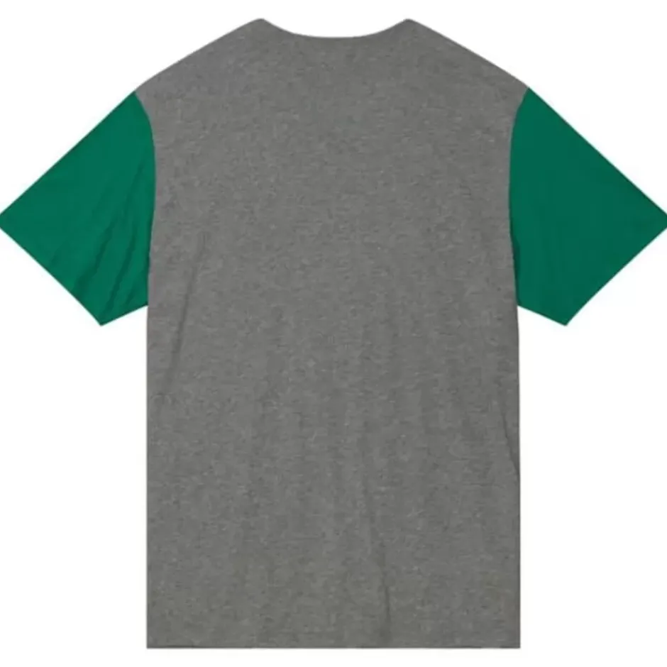 Men Mitchell & Ness T-Shirts & Tops-Color Blocked S/S Tee Seattle Supersonics