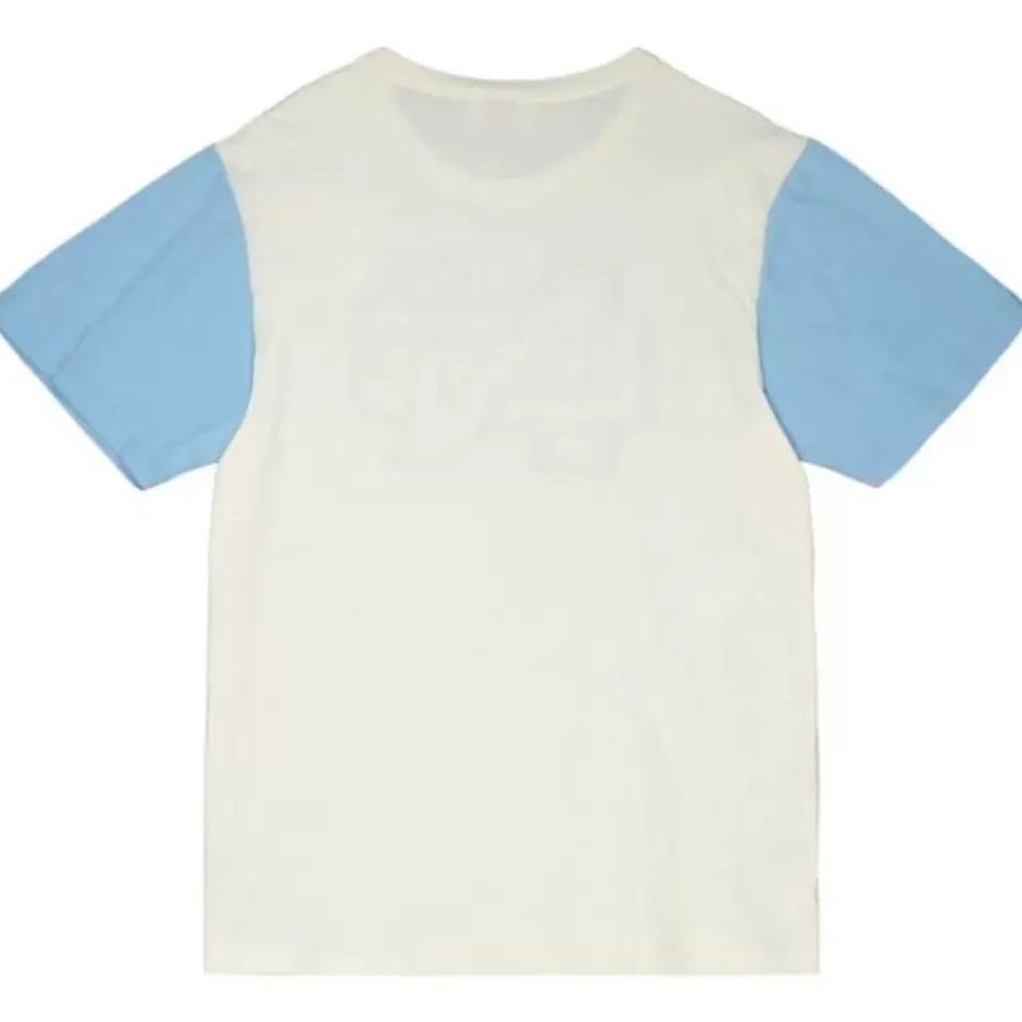 Men Mitchell & Ness T-Shirts & Tops-Color Blocked S/S Tee University Of North Carolina