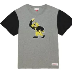 Men Mitchell & Ness T-Shirts & Tops-Color Blocked S/S Tee University Of Iowa