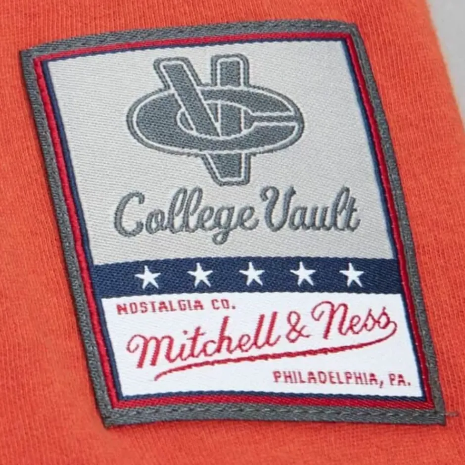 Men Mitchell & Ness T-Shirts & Tops-Color Blocked Ss Tee University Of Texas At Austin