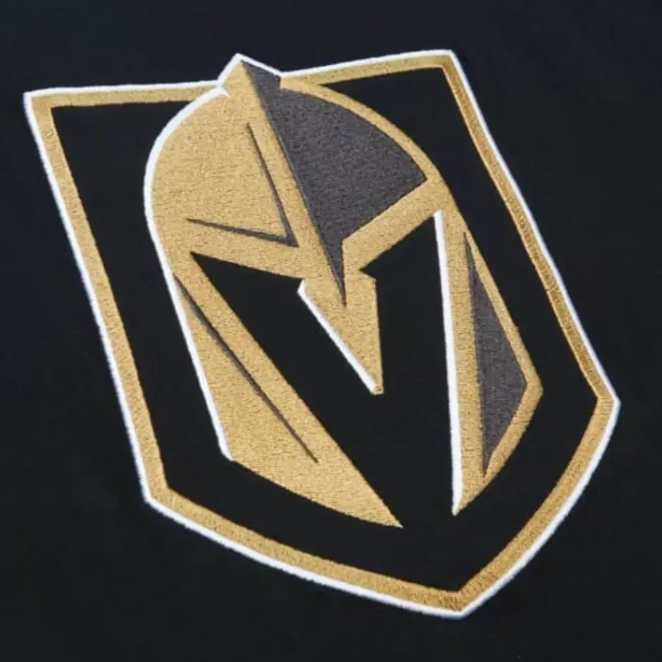 Men Mitchell & Ness T-Shirts & Tops-Color Blocked Ss Tee Vegas Golden Knights