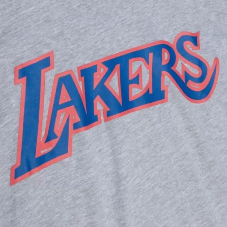 Men Mitchell & Ness T-Shirts & Tops-Color Bomb Tee Los Angeles Lakers