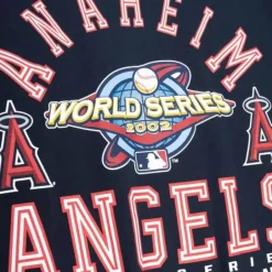Men Mitchell & Ness T-Shirts & Tops-Commissioner Tee Anaheim Angels