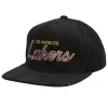 Mitchell & Ness Snapback-Cord Script Snapback Hwc Los Angeles Lakers