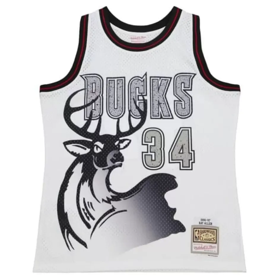 Mitchell & Ness Nba Swingman-Cracked Cement Swingman Ray Allen Milwaukee Bucks 2000-01 Jersey