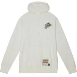 Men Mitchell & Ness Hoodies & Sweatshirts-Cream Hoodie San Antonio Spurs