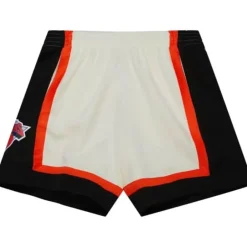 Men Mitchell & Ness Shorts-Cream Swingman Shorts New York Knicks 1996