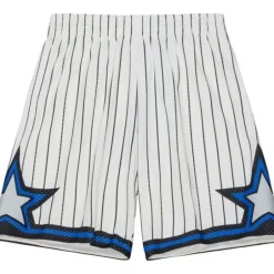 Men Mitchell & Ness Shorts-Cream Swingman Shorts Orlando Magic 1993