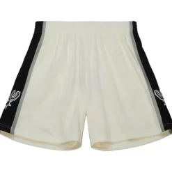 Men Mitchell & Ness Shorts-Cream Swingman Shorts San Antonio Spurs 1998
