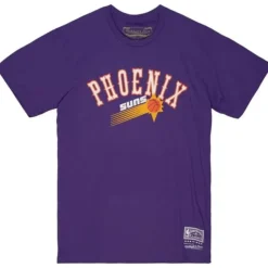 Men Mitchell & Ness T-Shirts & Tops-Cream Tee Phoenix Suns