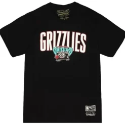 Men Mitchell & Ness T-Shirts & Tops-Cream Tee Vancouver Grizzlies
