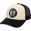 Mitchell & Ness Snapback-Cream Trucker Snapback Brooklyn Nets
