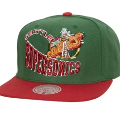 Mitchell & Ness Snapback-Crooked Path Snapback Hwc Seattle Supersonics