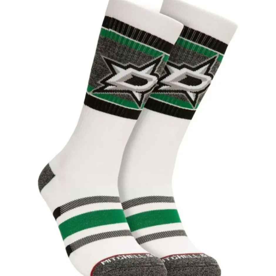 Woman Mitchell & Ness Accessories-Cross Bar Crew Socks Dallas Stars