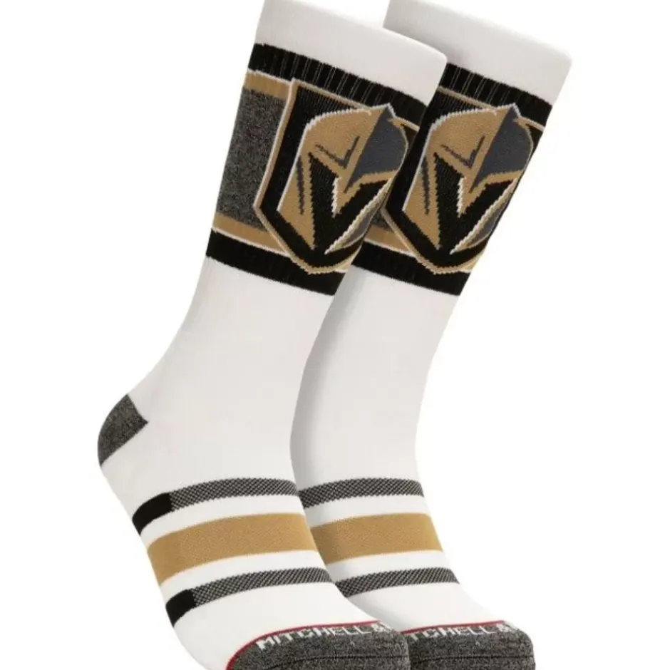 Woman Mitchell & Ness Accessories-Cross Bar Crew Socks Vegas Golden Knights