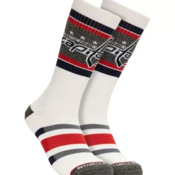 Woman Mitchell & Ness Accessories-Cross Bar Crew Socks Washington Capitals