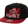 Mitchell & Ness Snapback-Cross Check Snapback Hwc Miami Heat