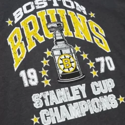 Men Mitchell & Ness T-Shirts & Tops-Cup Chase Tee Boston Bruins