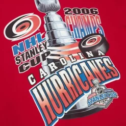 Men Mitchell & Ness T-Shirts & Tops-Cup Chase Tee Carolina Hurricanes