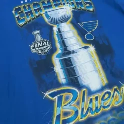 Men Mitchell & Ness T-Shirts & Tops-Cup Chase Tee St. Louis Blues