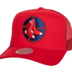 Mitchell & Ness Snapback-Curveball Trucker Coop Boston Red Sox
