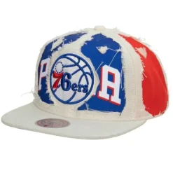 Mitchell & Ness Snapback-Cut Away Snapback Philadelphia 76Ers