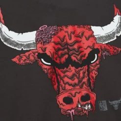 Men Mitchell & Ness T-Shirts & Tops-Deconstructed Tee Chicago Bulls