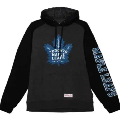 Men Mitchell & Ness Hoodies & Sweatshirts-Distressed Logo Hoody Toronto Maple Leafs