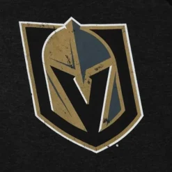 Men Mitchell & Ness Hoodies & Sweatshirts-Distressed Logo Hoody Vegas Golden Knights
