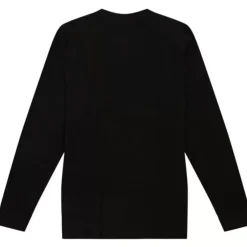 Men Mitchell & Ness T-Shirts & Tops-Distressed Logo Ls Tee Detroit Red Wings