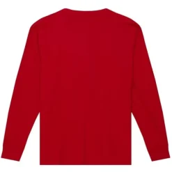 Men Mitchell & Ness T-Shirts & Tops-Distressed Logo Ls Tee Montreal Canadiens