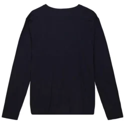 Men Mitchell & Ness T-Shirts & Tops-Distressed Logo Ls Tee New York Rangers