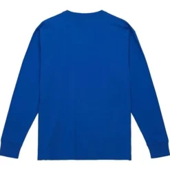 Men Mitchell & Ness T-Shirts & Tops-Distressed Logo Ls Tee Toronto Maple Leafs