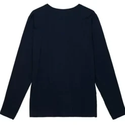 Men Mitchell & Ness T-Shirts & Tops-Distressed Logo Ls Tee Washington Capitals