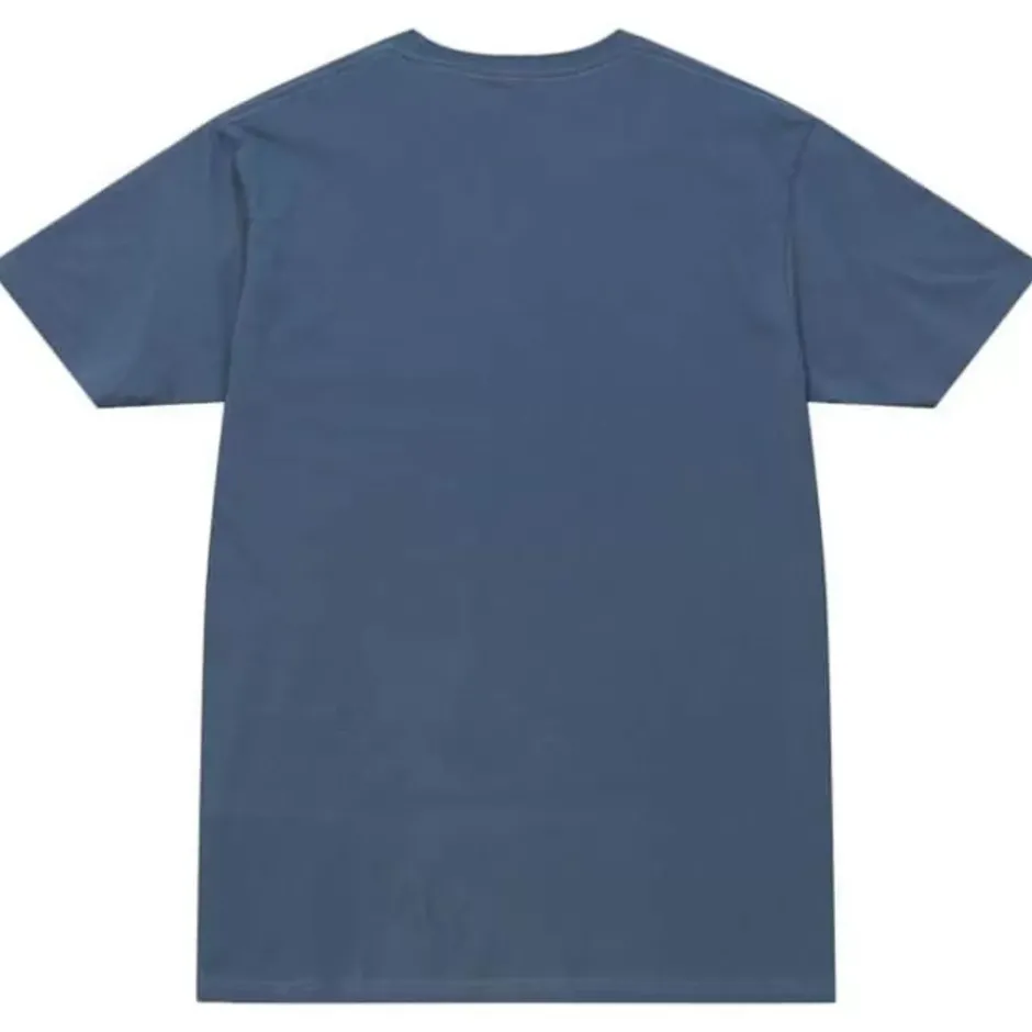 Men Mitchell & Ness T-Shirts & Tops-Distressed Logo Tee Colorado Avalanche