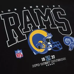 Men Mitchell & Ness T-Shirts & Tops-Division Ls Tee Los Angeles Rams