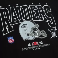 Men Mitchell & Ness T-Shirts & Tops-Division Ls Tee Oakland Raiders