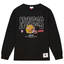 Men Mitchell & Ness T-Shirts & Tops-Division Ls Tee San Francisco 49Ers