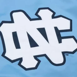 Men Mitchell & Ness Jackets & Outerwear-Double Clutch Lightweight Satin Jacket University Of North Carolina