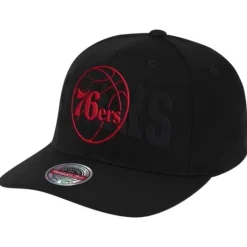Mitchell & Ness Snapback-Double Triple Classic Red Snapback Philadelphia 76Ers