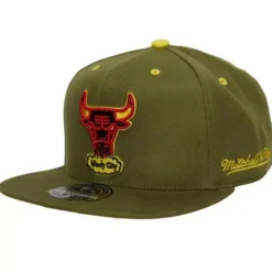 Mitchell & Ness Fitted-Dusty Olive Fitted Hwc Chicago Bulls