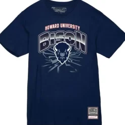 Men Mitchell & Ness T-Shirts & Tops-Earthquake Tee Howard University