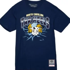 Men Mitchell & Ness T-Shirts & Tops-Earthquake Tee University Of North Carolina