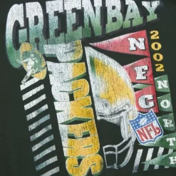 Men Mitchell & Ness Hoodies & Sweatshirts-Easy Cool Crewneck Sweatshirt Green Bay Packers
