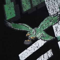 Men Mitchell & Ness Hoodies & Sweatshirts-Easy Cool Crewneck Sweatshirt Philadelphia Eagles