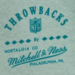 Men Mitchell & Ness Hoodies & Sweatshirts-Easy Cool Crewneck Sweatshirt Miami Dolphins