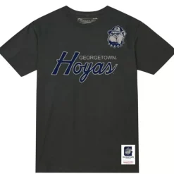 Men Mitchell & Ness T-Shirts & Tops-Elite Tee Georgetown University