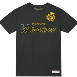 Men Mitchell & Ness T-Shirts & Tops-Elite Tee University Of Michigan